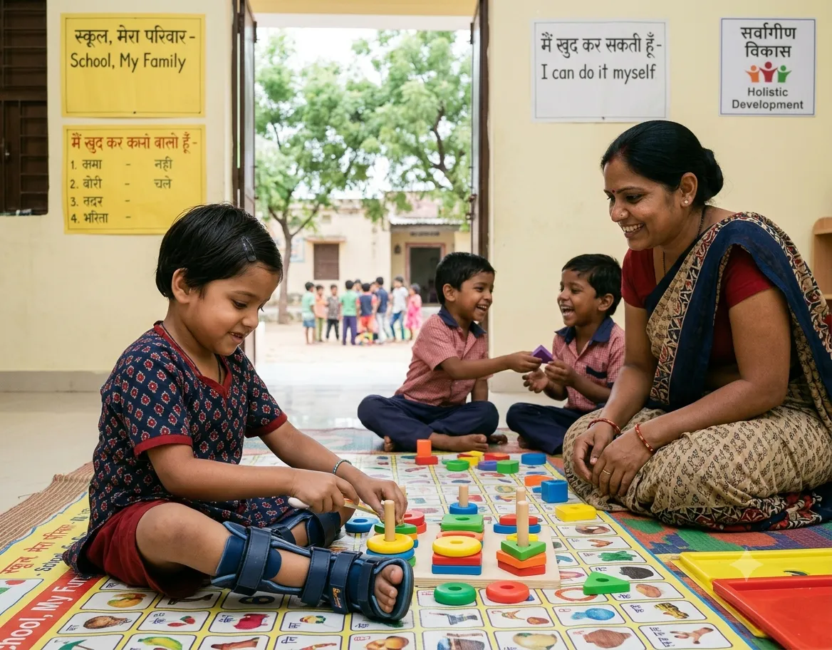 A child moving towards a more independent future